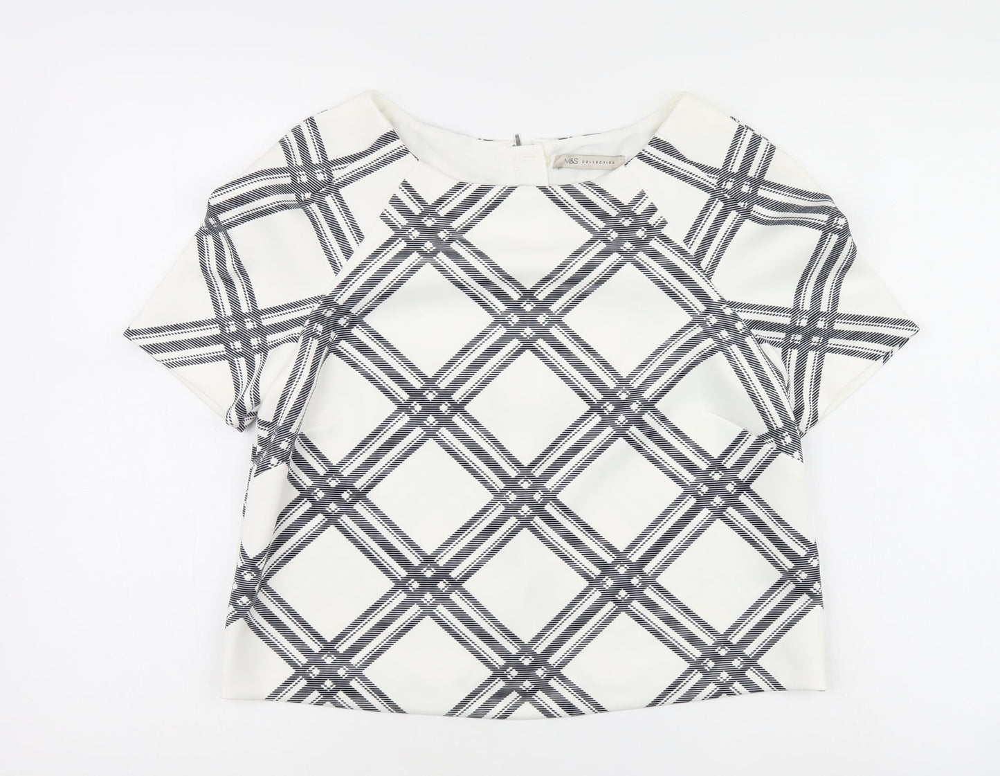 Womens UK Size 14 Marks and Spencer Multicoloured Basic Blouse