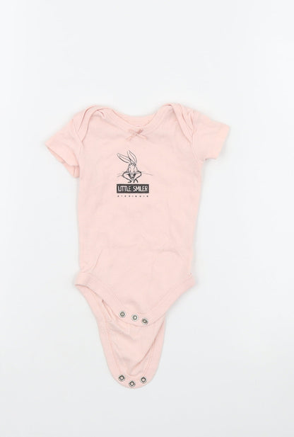 Looney Toons Girls Pink   Babygrow One-Piece Size 0-3 Months