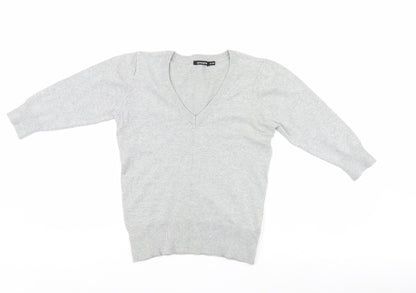 Womens UK Size 10 Atmosphere Grey Pullover Jumper