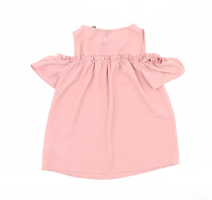 Primark Girls Pink   Basic Blouse Size 9-10 Years