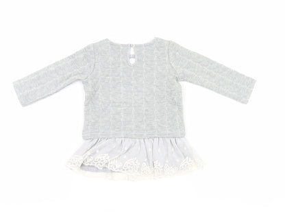 F&F Girls Grey   Basic Casual Size 6-9 Months