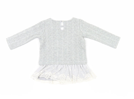 F&F Girls Grey   Basic Casual Size 6-9 Months