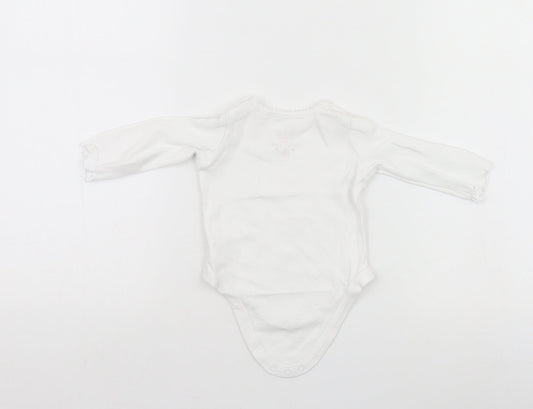 F&F Baby White   Babygrow One-Piece Size 0-3 Months