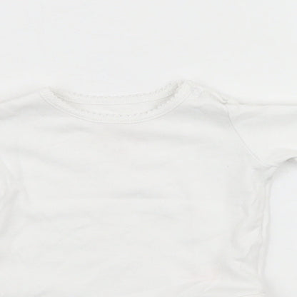 F&F Baby White   Babygrow One-Piece Size 0-3 Months