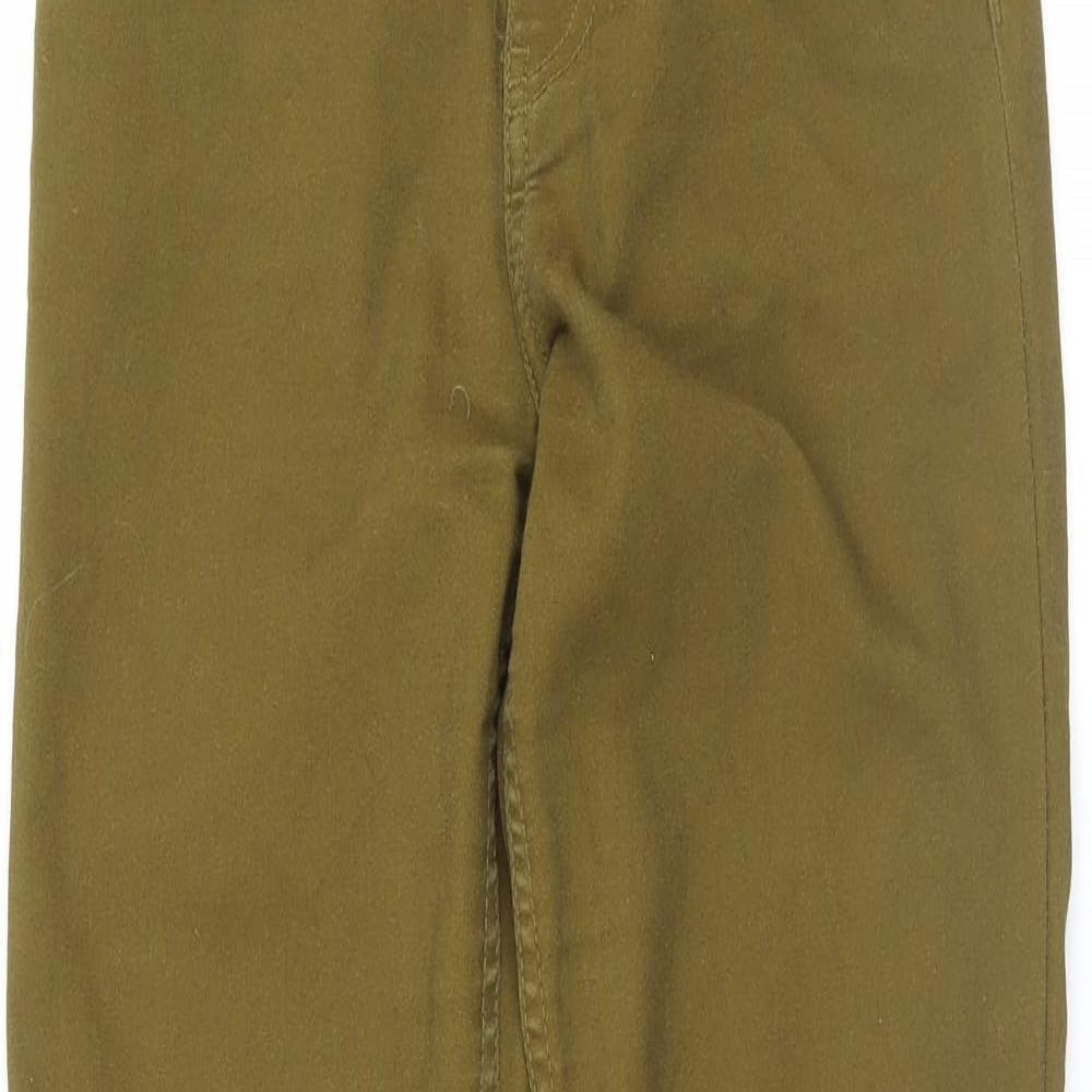 Womens UK Size 34 H&M Regular Fit Skinny Green Jeans