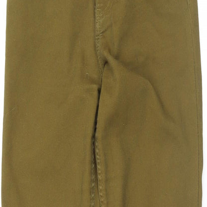 Womens UK Size 34 H&M Regular Fit Skinny Green Jeans