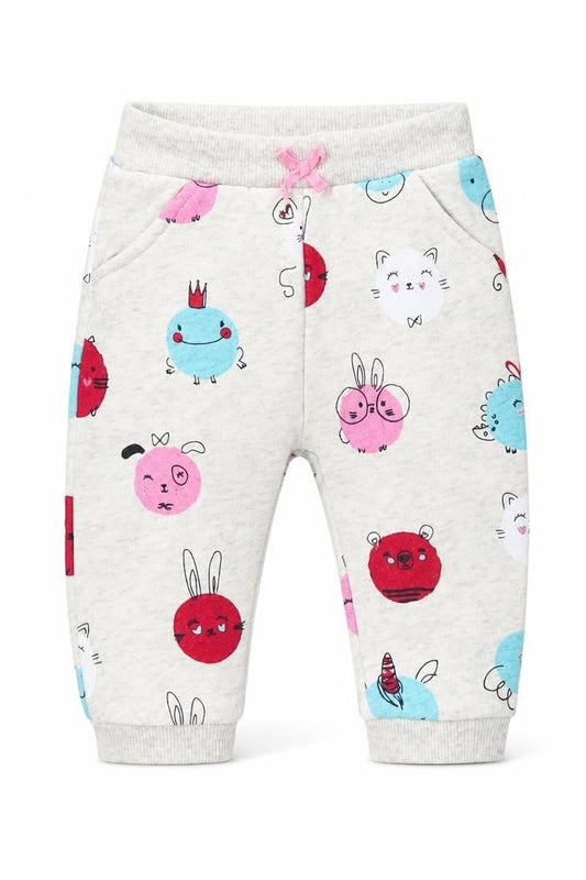 George Girls Grey   Jogger Trousers Size 3-6 Months