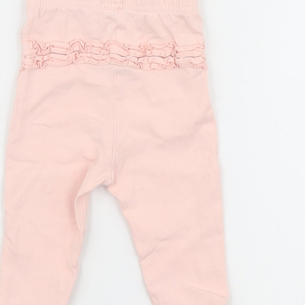 George Girls Pink   Jogger Leggings Size 3-6 Months