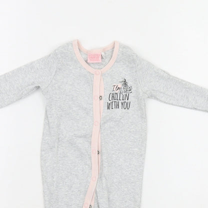 Looney Toons Girls Grey   Babygrow One-Piece Size 0-3 Months