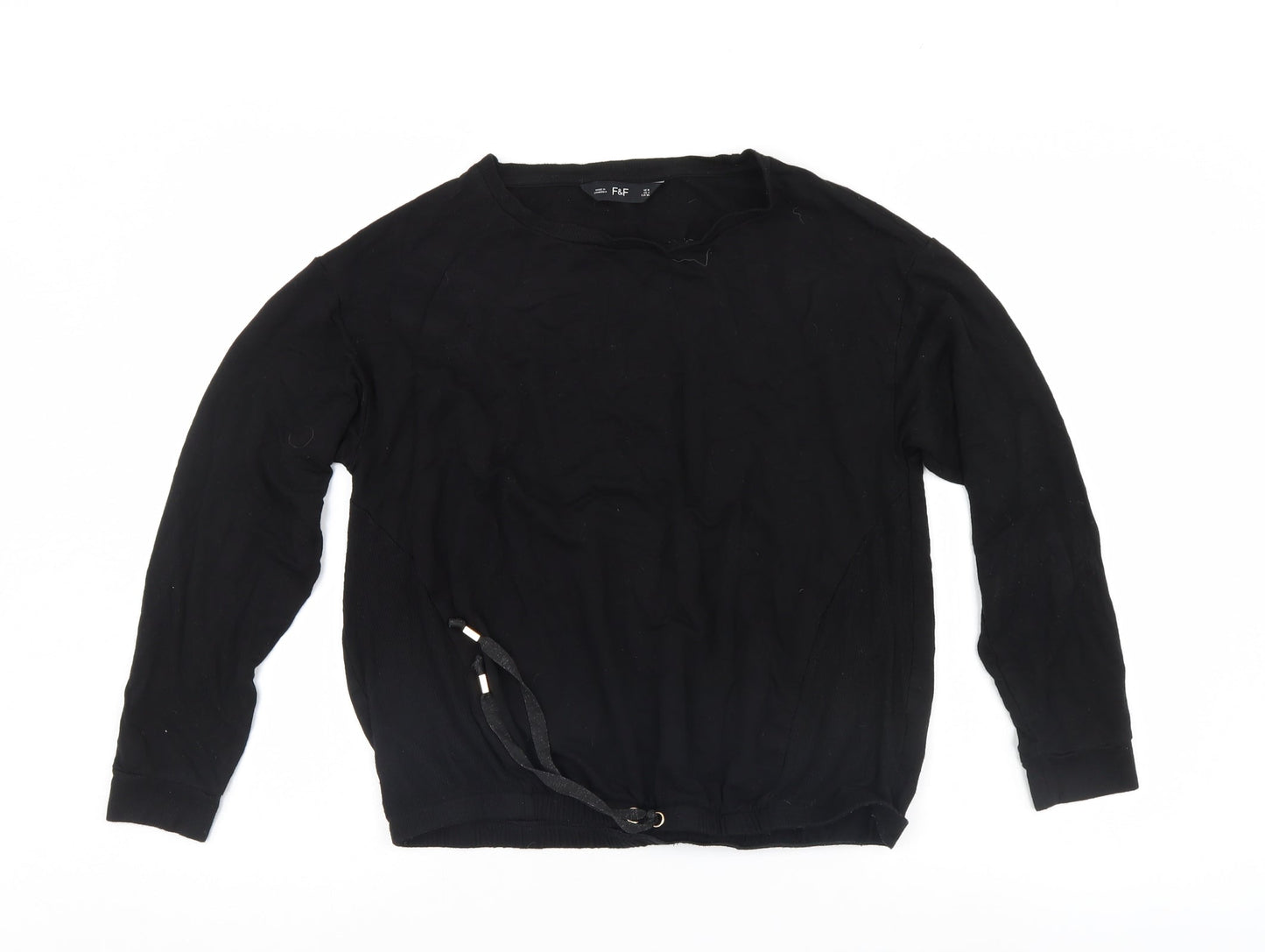 F&F Womens Black   Pullover Jumper Size 8
