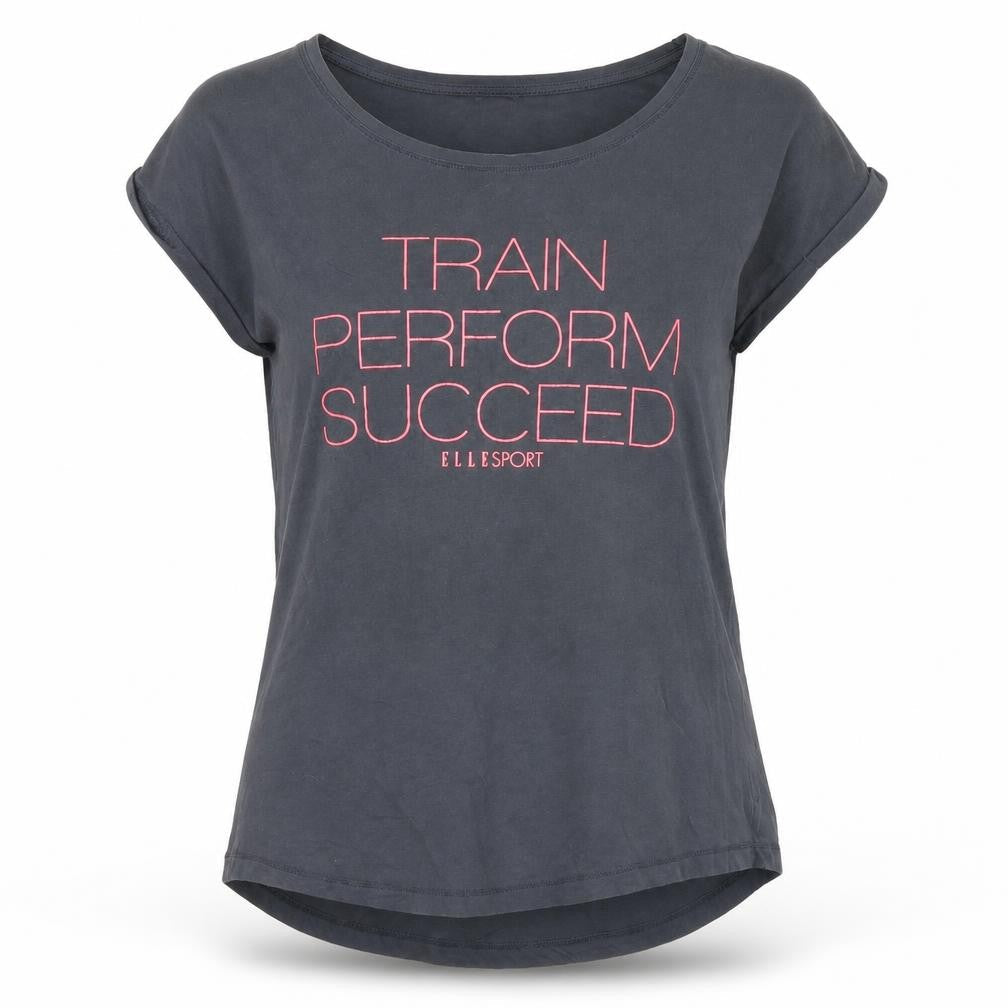 ELLE Sport Womens Grey   Basic T-Shirt Size 10