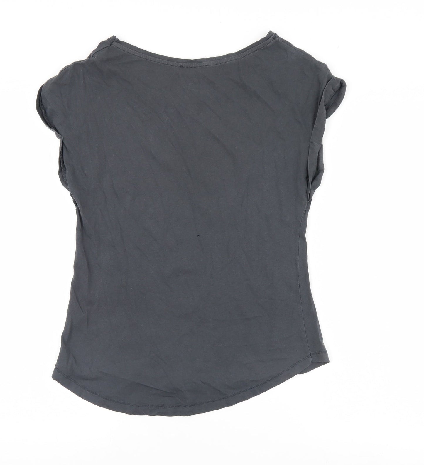 Womens UK Size 10 Elle Sport Grey Basic T-Shirt