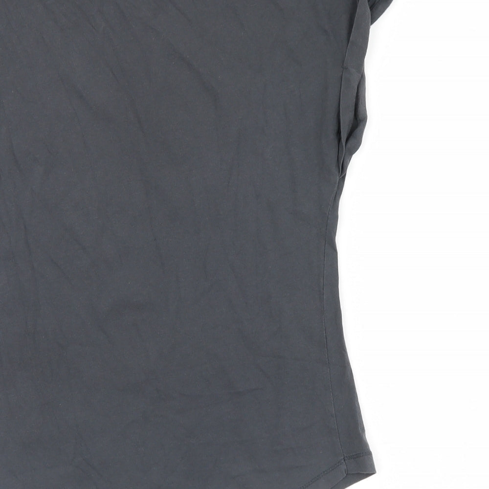 Womens UK Size 10 Elle Sport Grey Basic T-Shirt