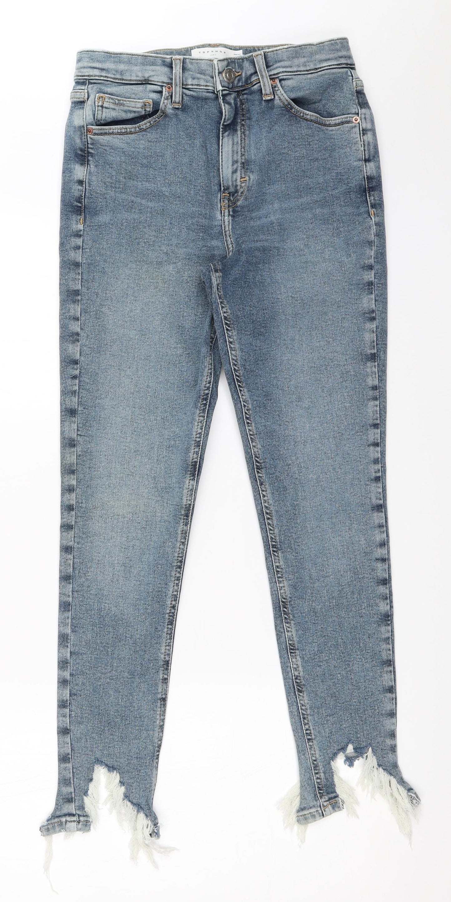 Topshop Womens Blue   Skinny Jeans Size 30 in L30 in