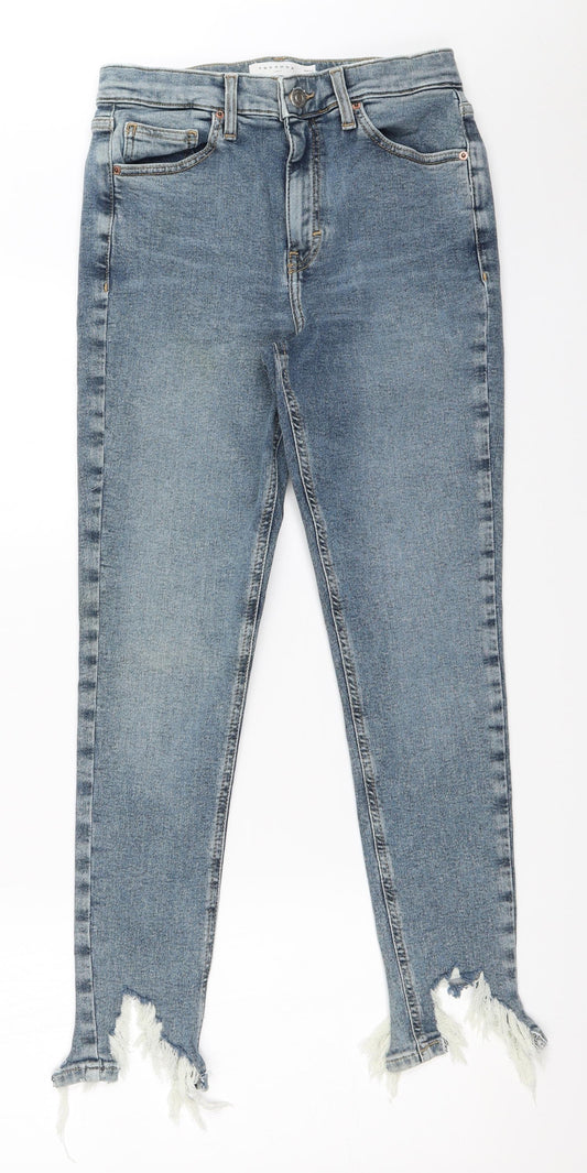 Topshop Womens Blue   Skinny Jeans Size 30 in L30 in