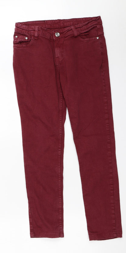 V&J Vanich Womens Red   Skinny Jeans Size 28 in L27 in