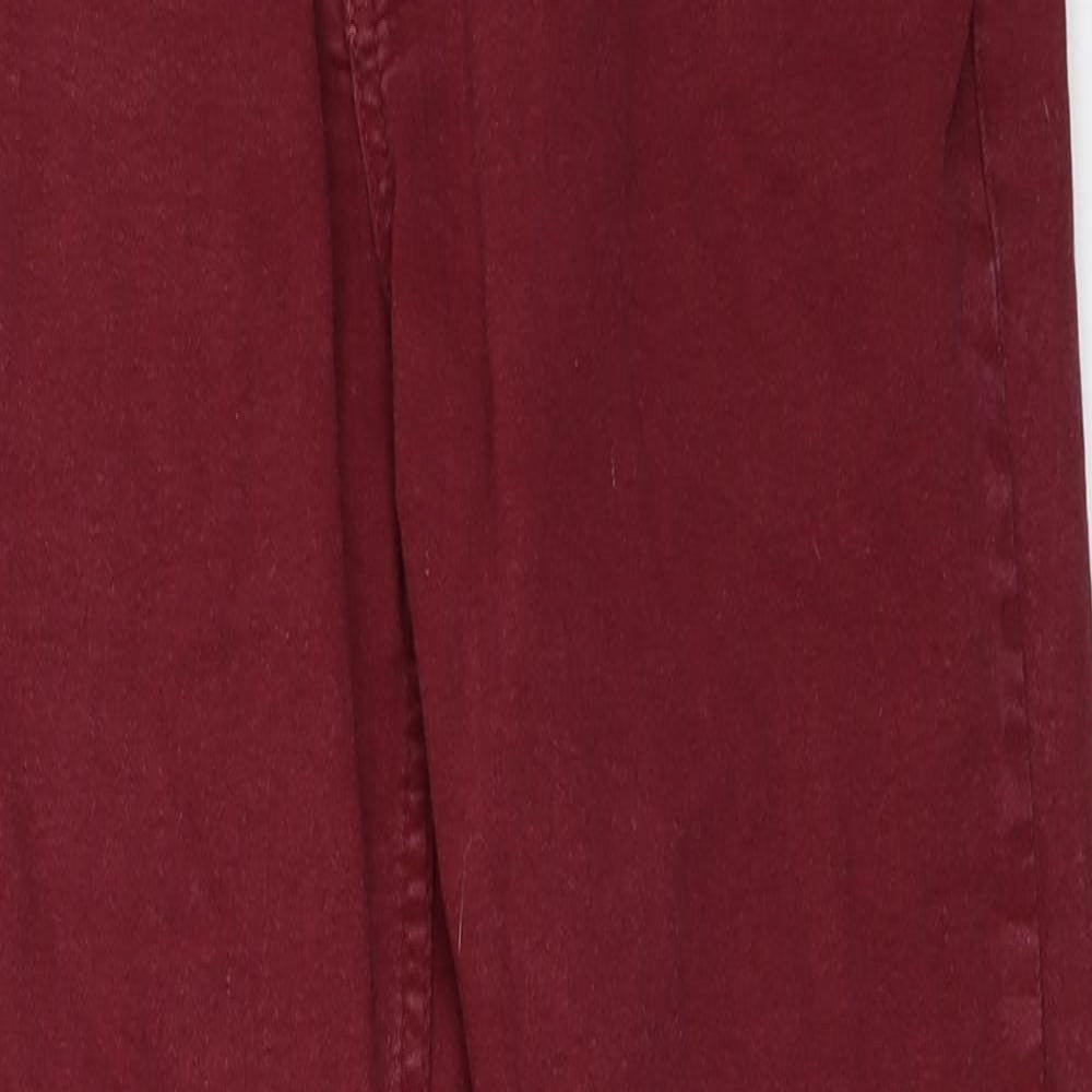 V&J Vanich Womens Red   Skinny Jeans Size 28 in L27 in