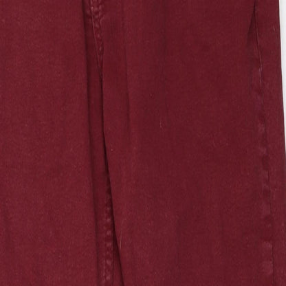 V&J Vanich Womens Red   Skinny Jeans Size 28 in L27 in