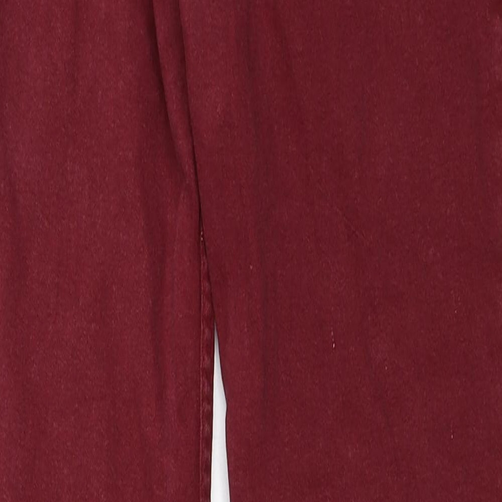 V&J Vanich Womens Red   Skinny Jeans Size 28 in L27 in