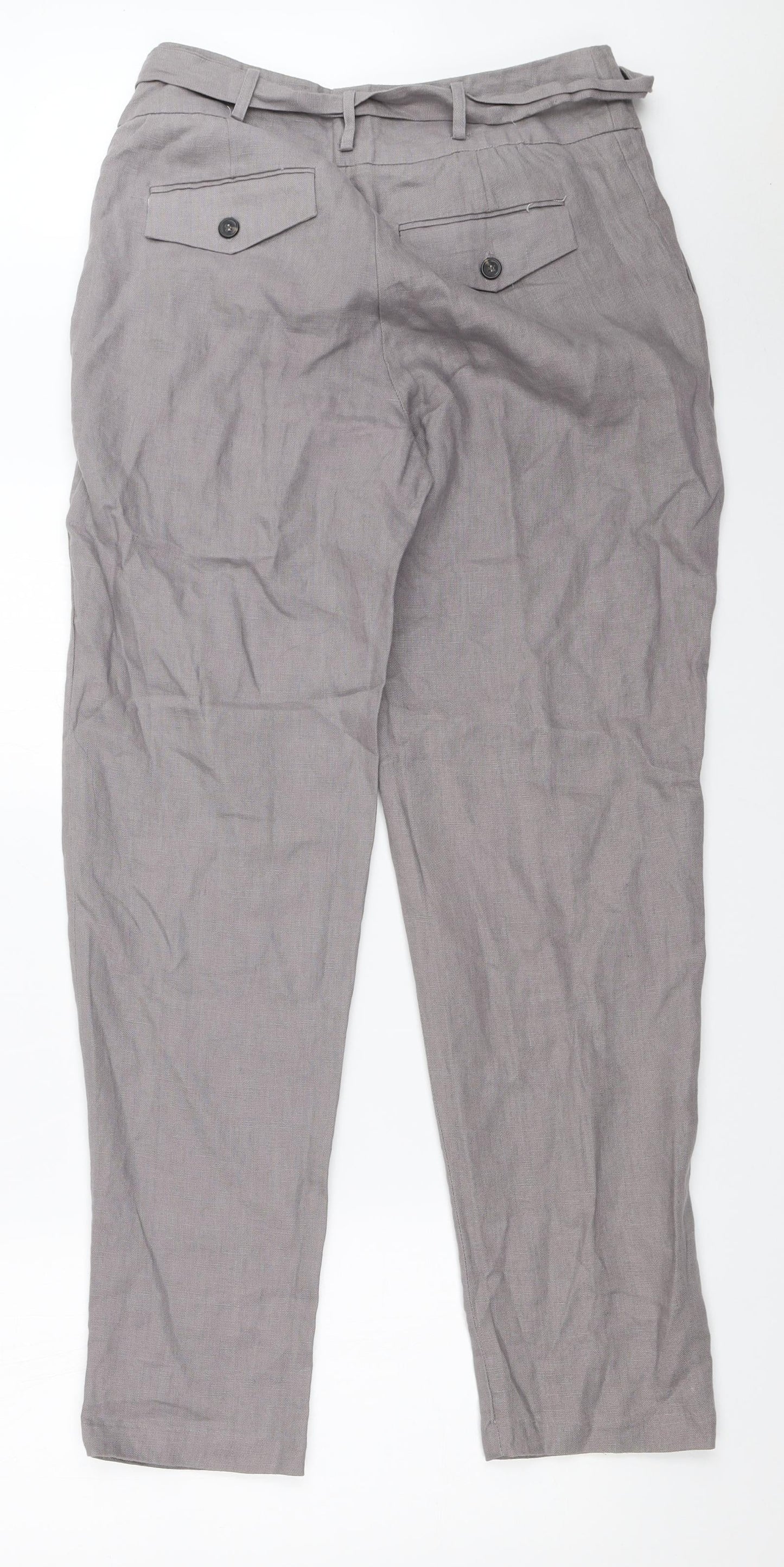 Womens UK Size 30 in Preworn Regular Fit  Grey Trousers