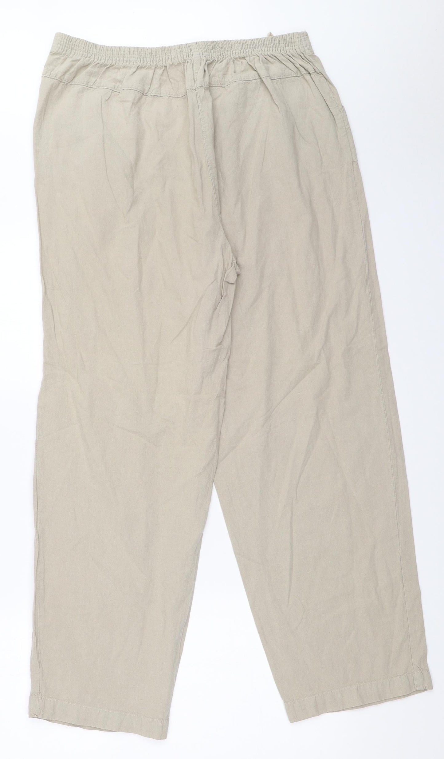 Womens UK Size 31 in Preworn Regular Fit  Beige Trousers