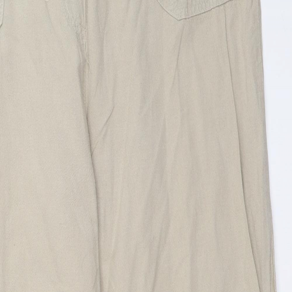 Womens UK Size 31 in Preworn Regular Fit  Beige Trousers