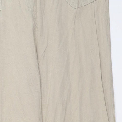 Womens UK Size 31 in Preworn Regular Fit  Beige Trousers