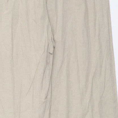 Womens UK Size 31 in Preworn Regular Fit  Beige Trousers