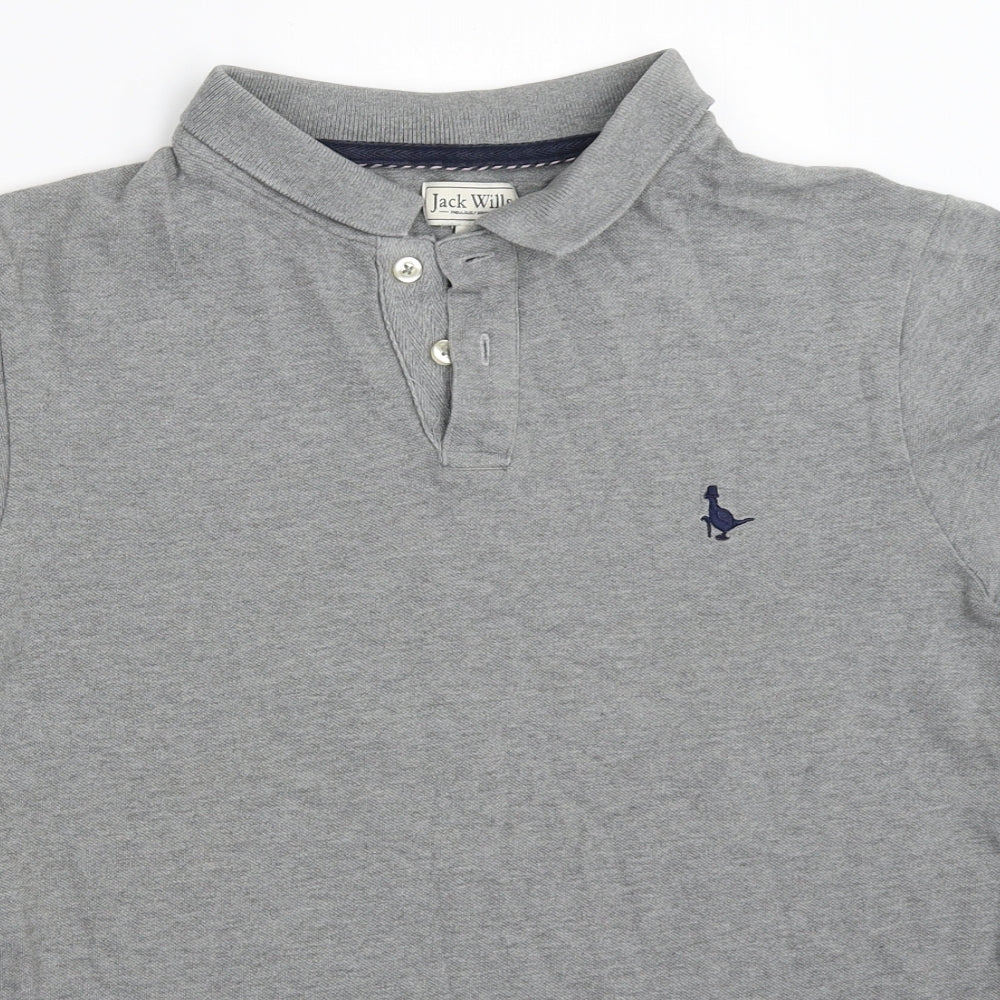 Jack Wills Mens Grey    Polo Size XS