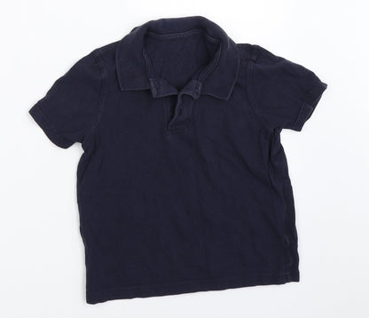 George Boys Blue   Basic Polo Size 5-6 Years