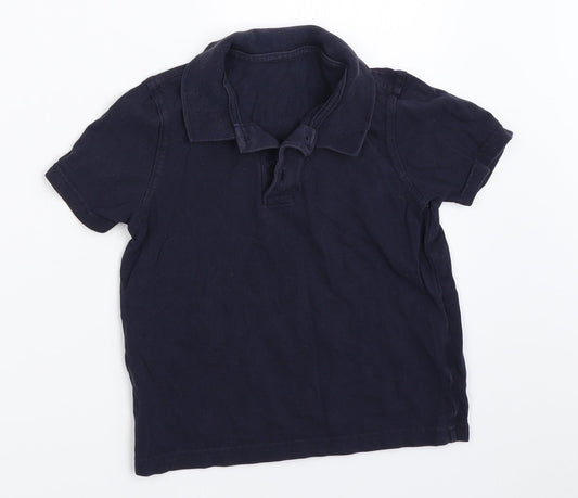 George Boys Blue   Basic Polo Size 5-6 Years