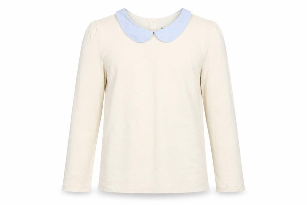 Gap Girls Ivory   Basic T-Shirt Size 6-7 Years