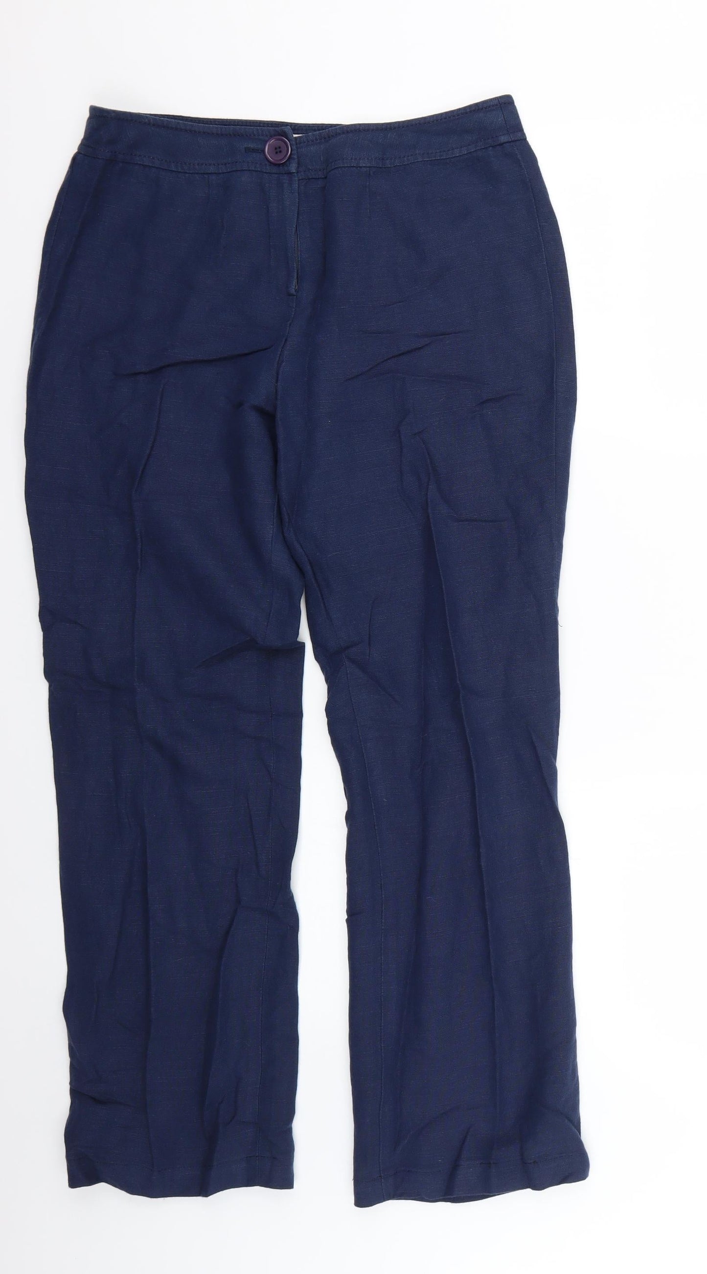 cc Womens Blue   Trousers  Size 12 L27 in