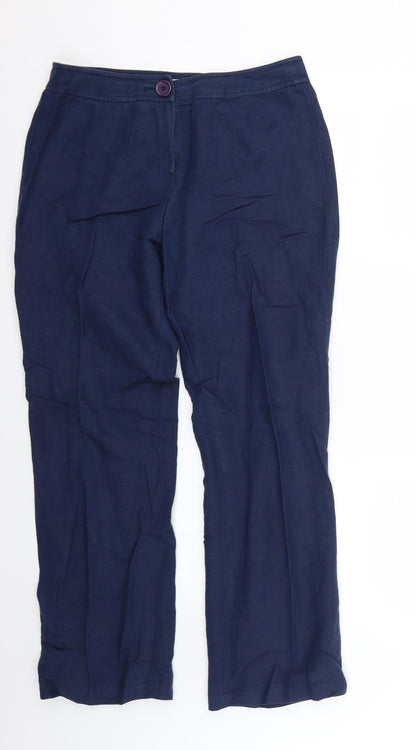 cc Womens Blue   Trousers  Size 12 L27 in