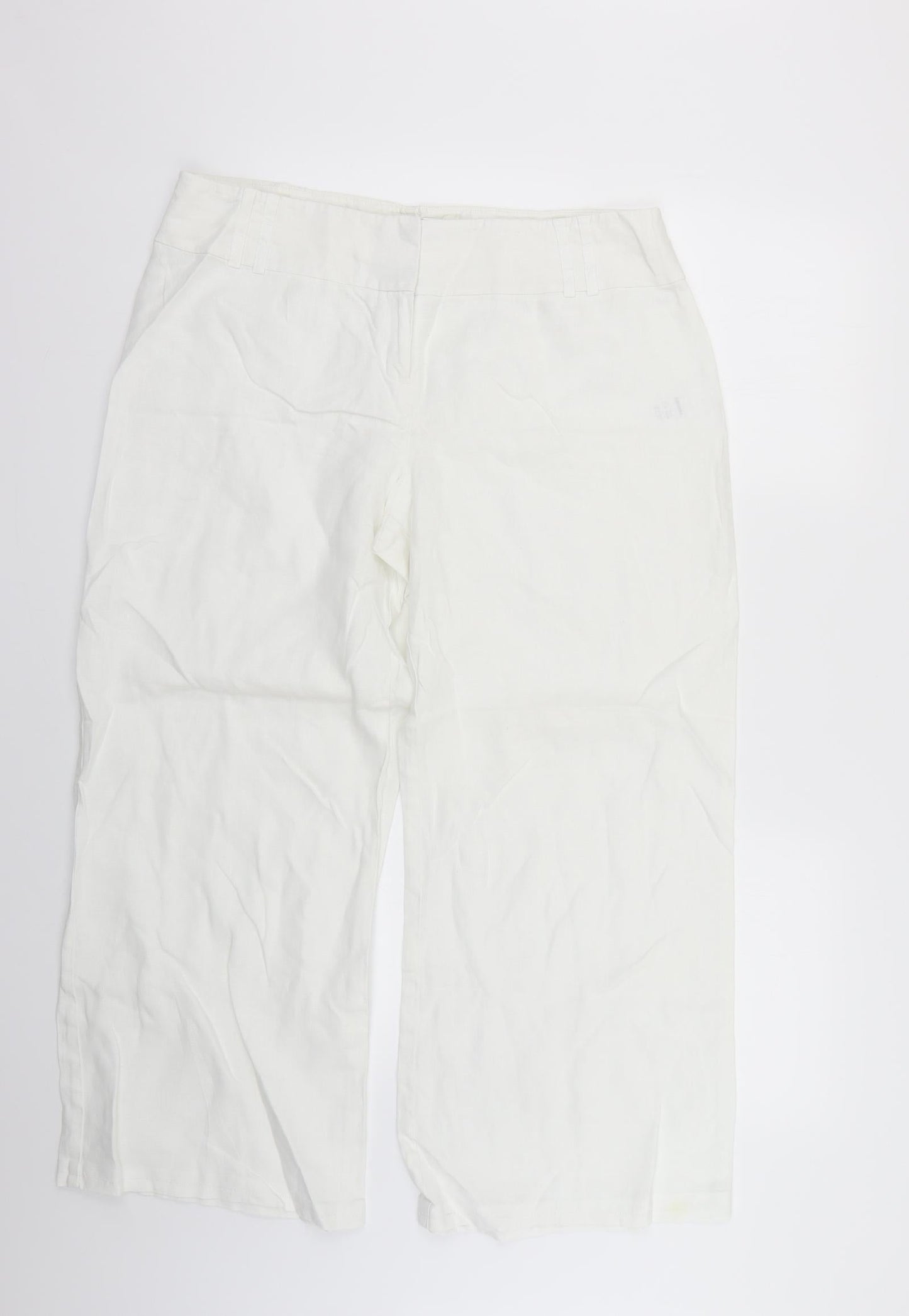 George Womens White   Trousers  Size 16 L23 in
