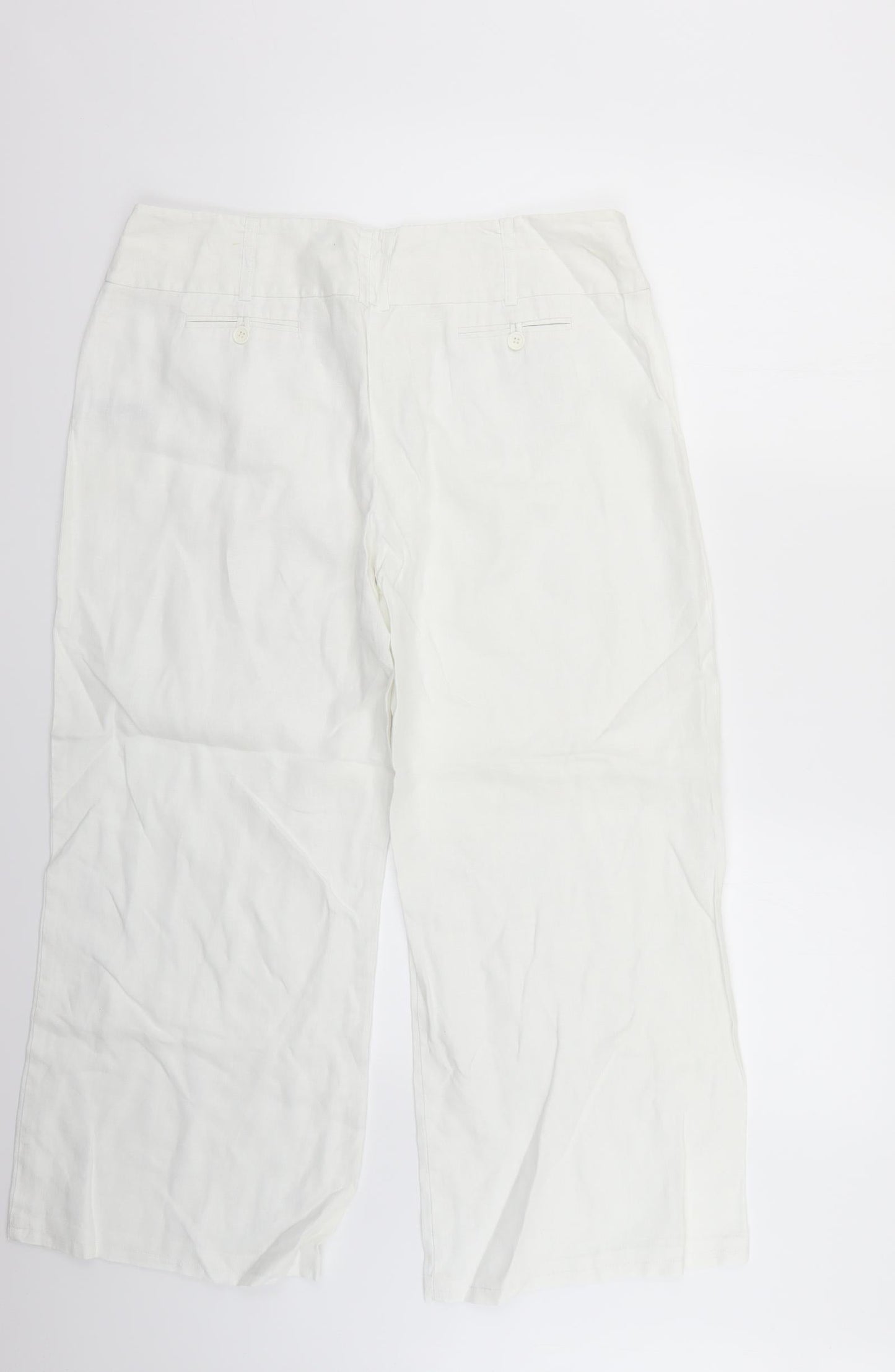 George Womens White   Trousers  Size 16 L23 in