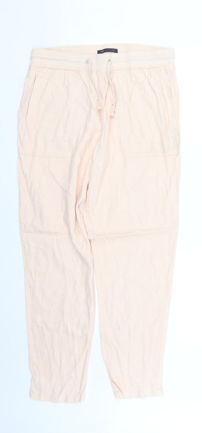 Womens UK Size 12 Marks and Spencer Regular Fit  Pink Trousers