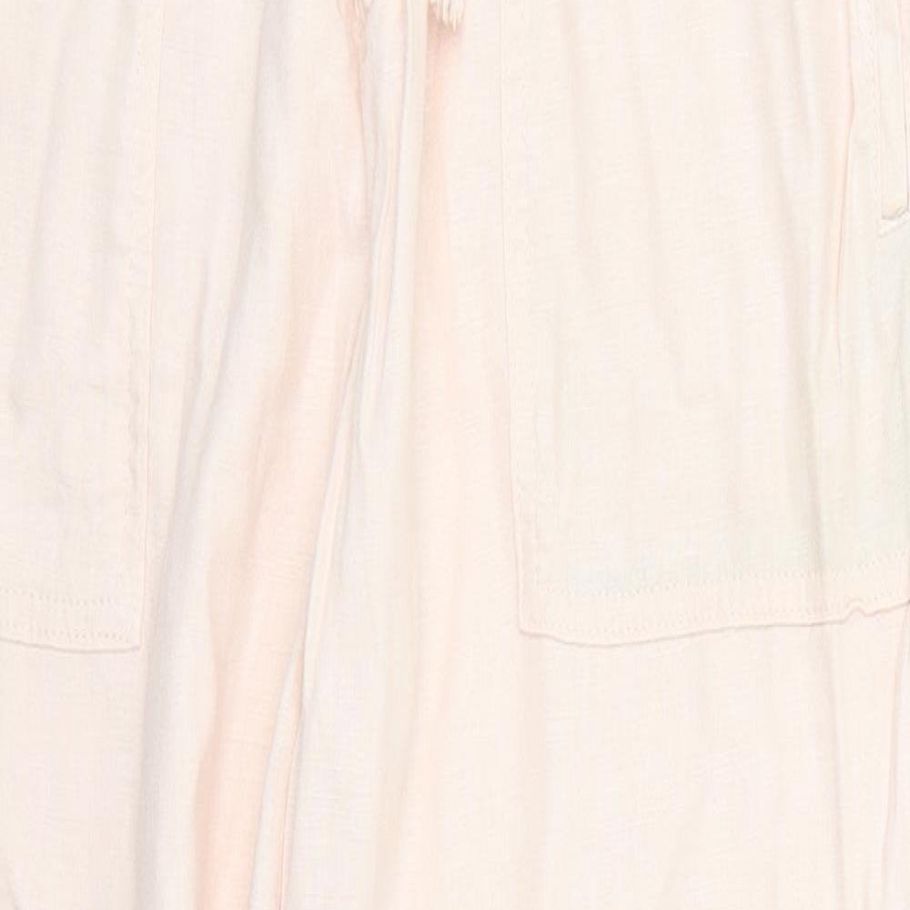 Womens UK Size 12 Marks and Spencer Regular Fit  Pink Trousers
