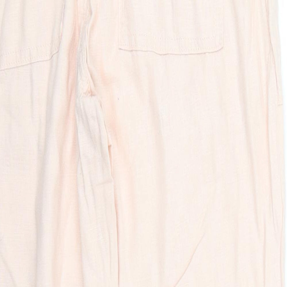 Womens UK Size 12 Marks and Spencer Regular Fit  Pink Trousers