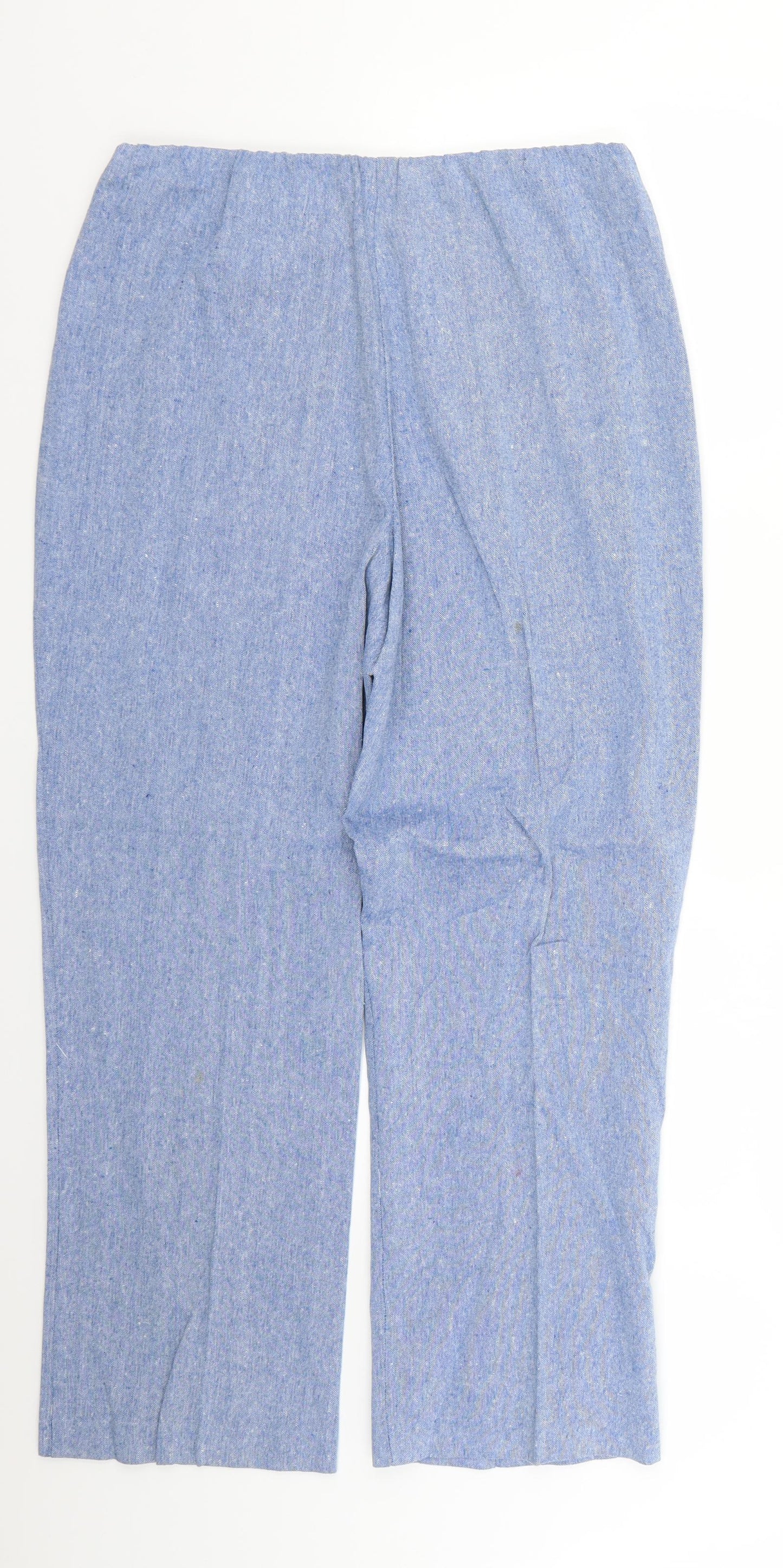 Womens UK Size 12 Classics Regular Fit  Blue Trousers