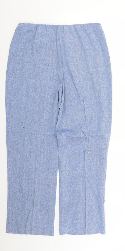 Womens UK Size 12 Classics Regular Fit  Blue Trousers