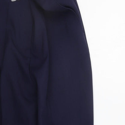 Womens UK Size 10 Damart Regular Fit  Blue Trousers
