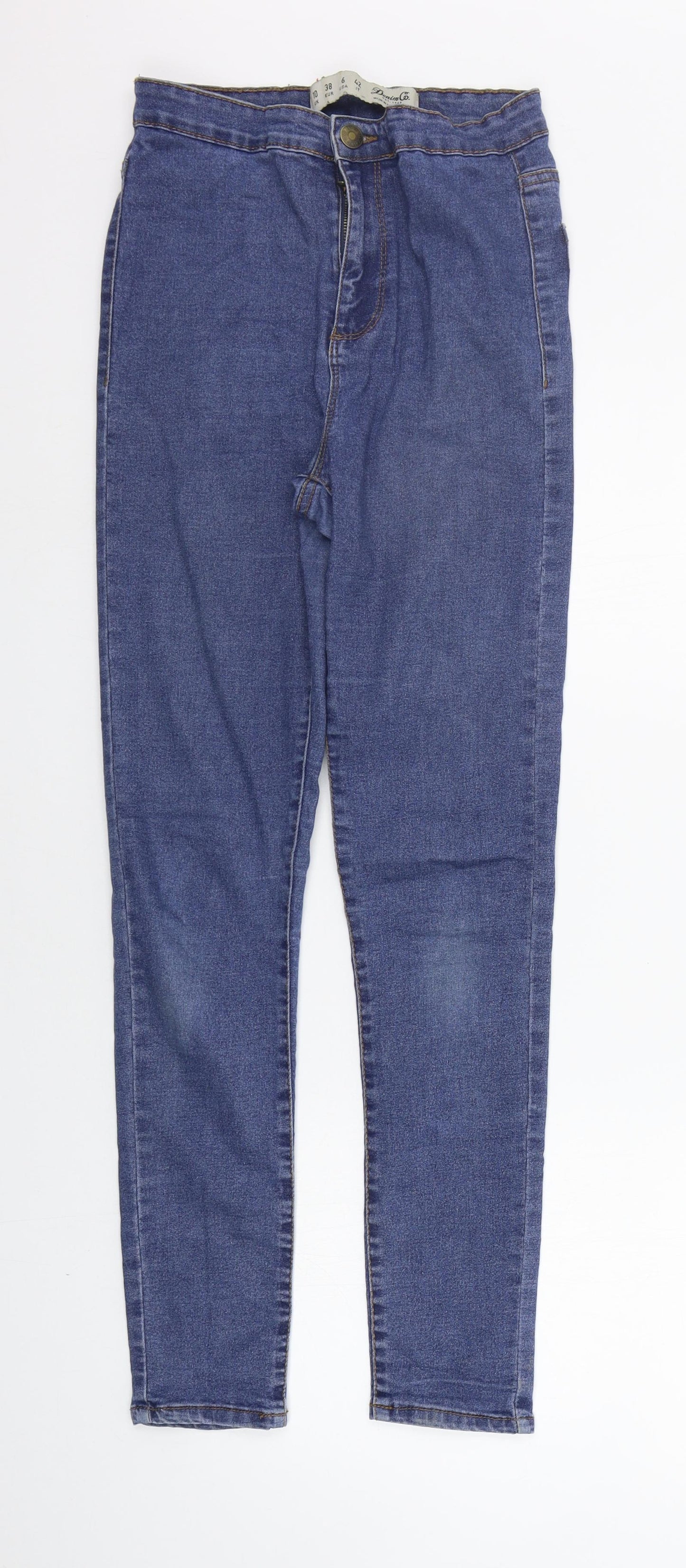 Womens UK Size 10 deniem co Regular Fit Straight Blue Jeans