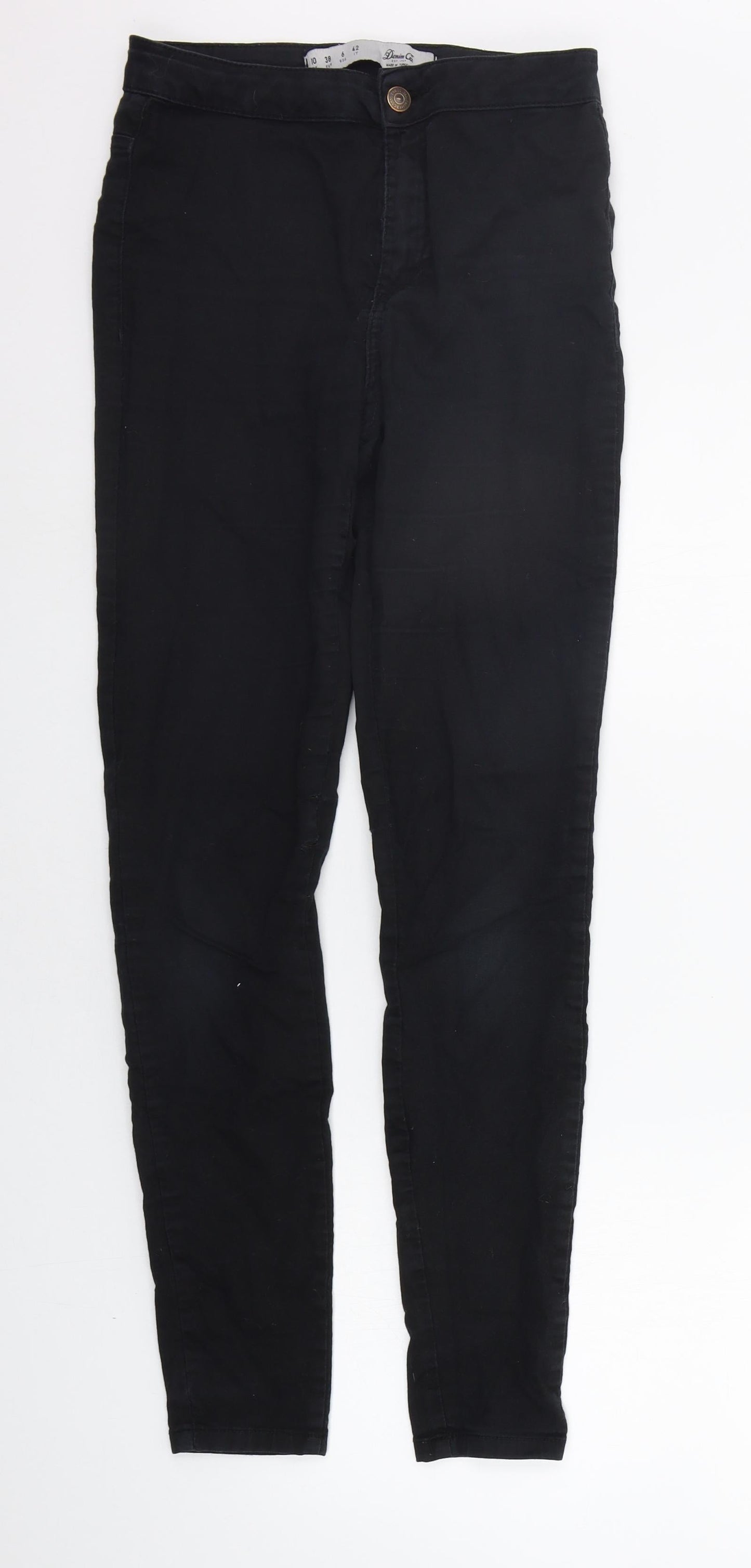 deniem co Womens Black   Skinny Jeans Size 10 L28 in