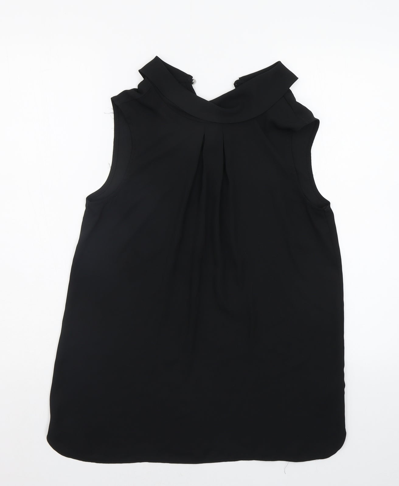 Womens UK Size 10 Debenhams Black Basic Blouse