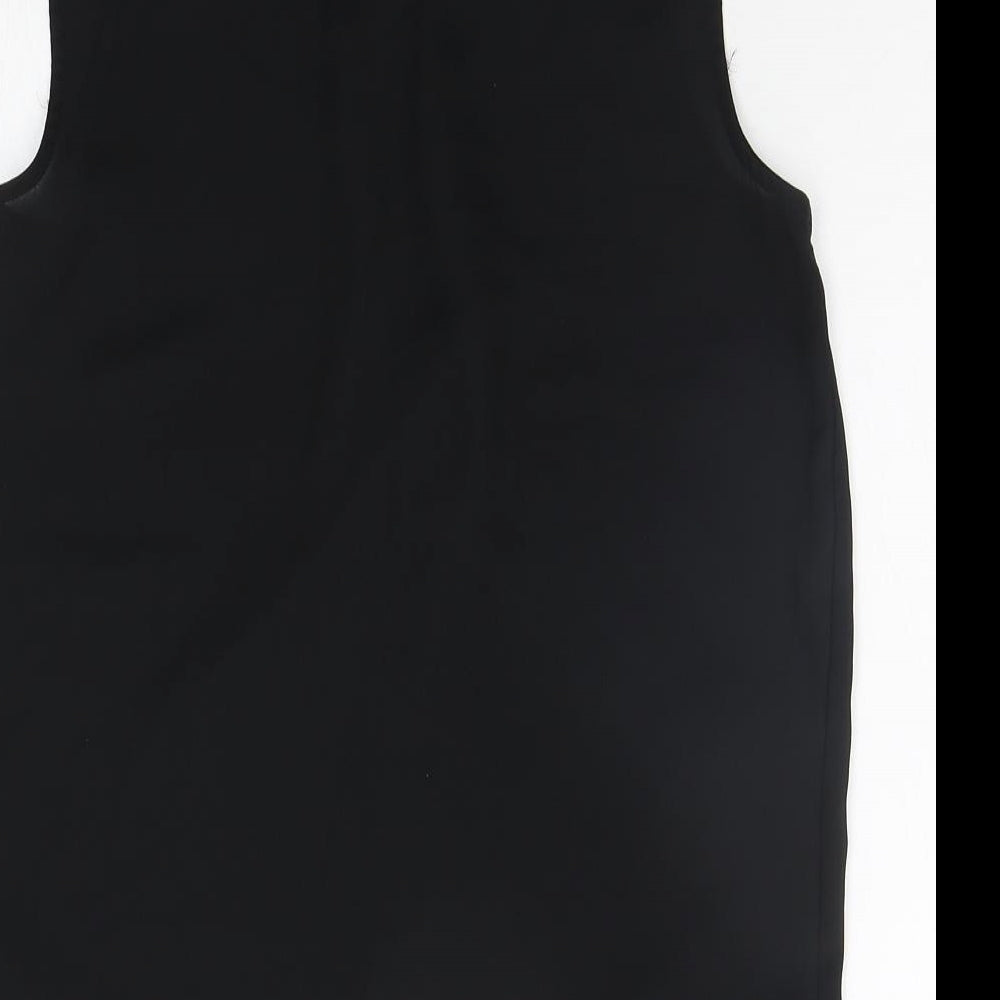 Womens UK Size 10 Debenhams Black Basic Blouse