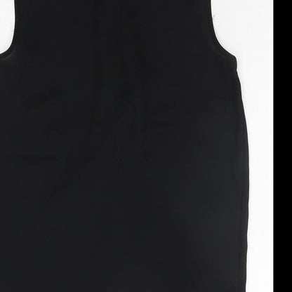 Womens UK Size 10 Debenhams Black Basic Blouse