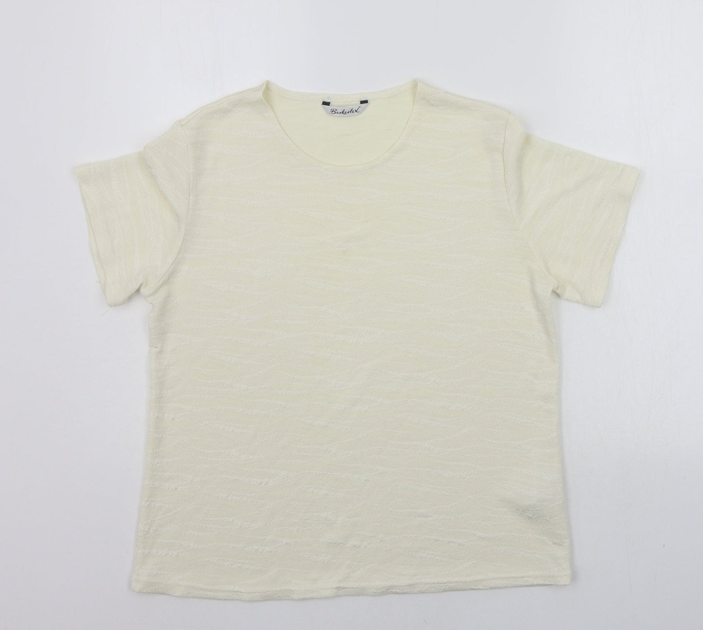Berkertex Womens White   Basic T-Shirt Size 14