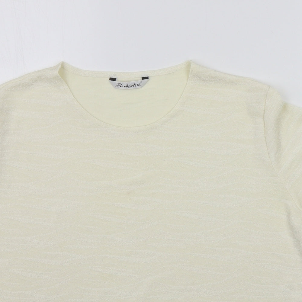 Berkertex Womens White   Basic T-Shirt Size 14