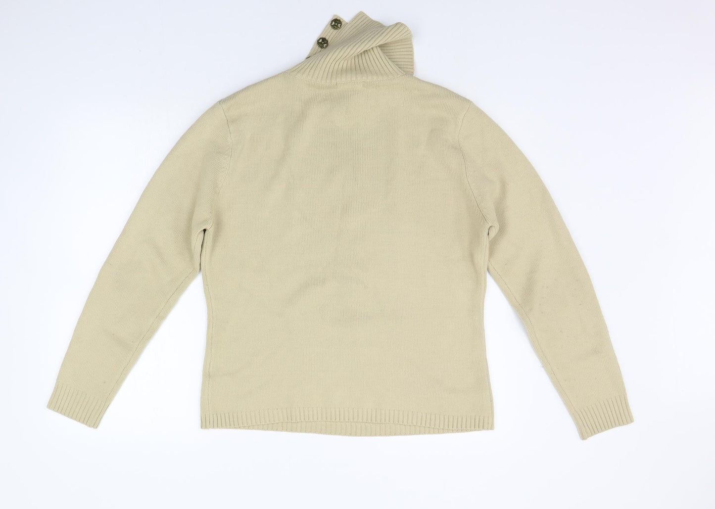 Womens UK Size L Fay Louise Beige Pullover Jumper